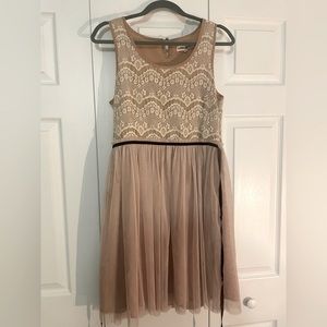 Altar’d State Lace & Tulle Blush Dress